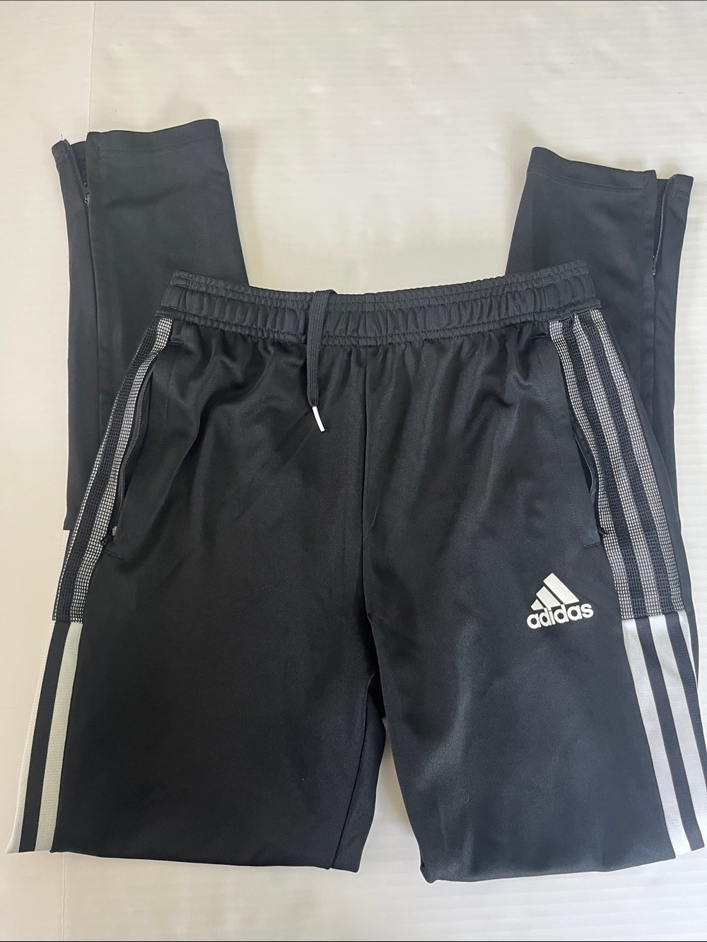 adidas Black Kids Three-Stripe Jogger Pants